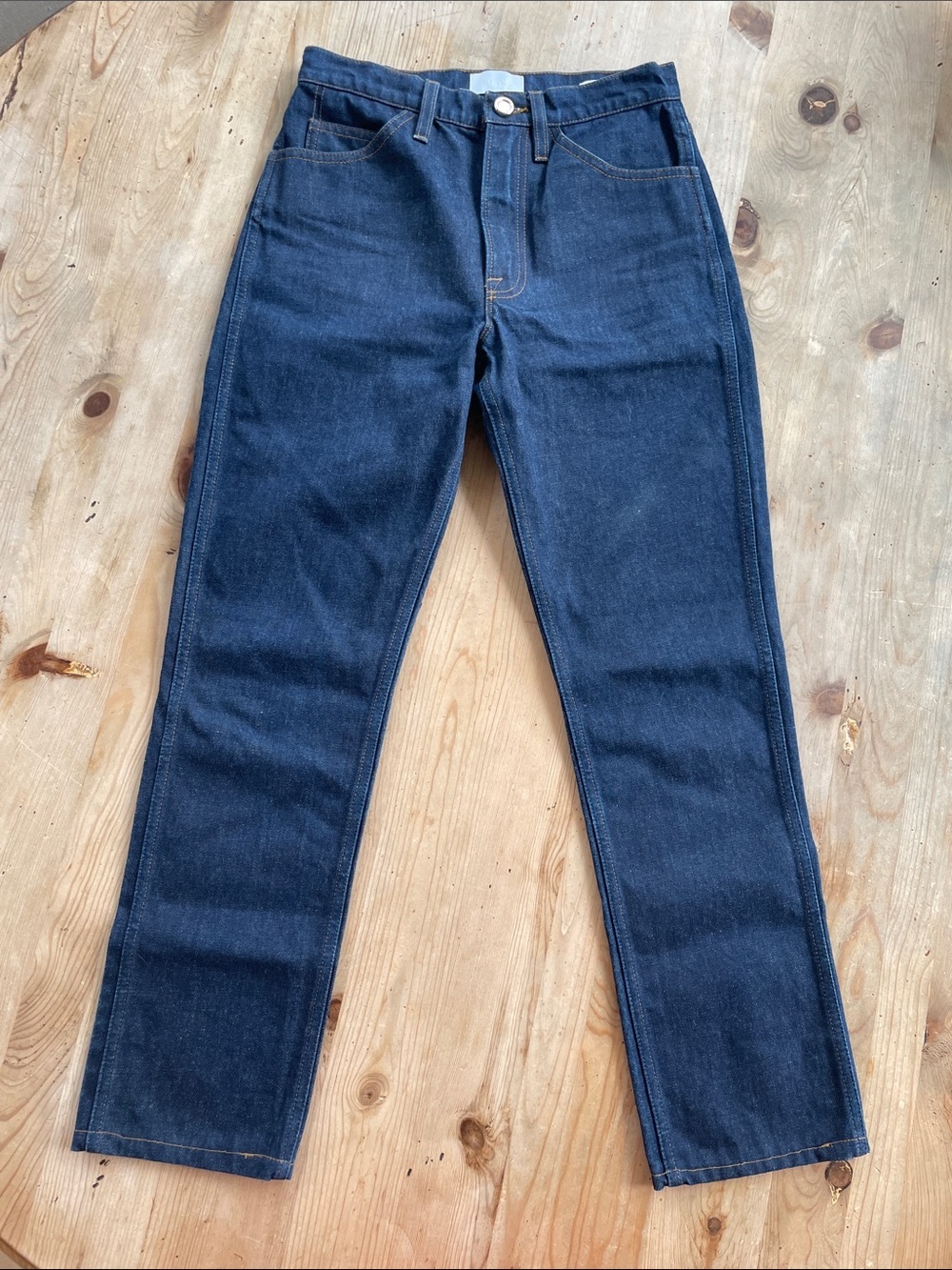 FRAME Le Italien Straight Women’s Jeans Dark Wash Size 25 Luxury Denim